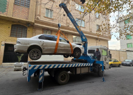 حمل خودرو با جرثقیل